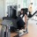 two women working out in a fitness center